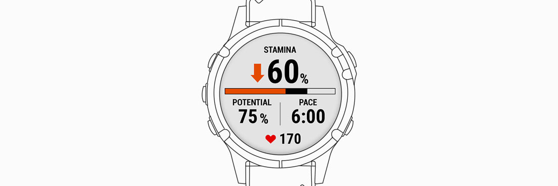 A watch screen showing race predictor.